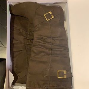 Tall brown boots